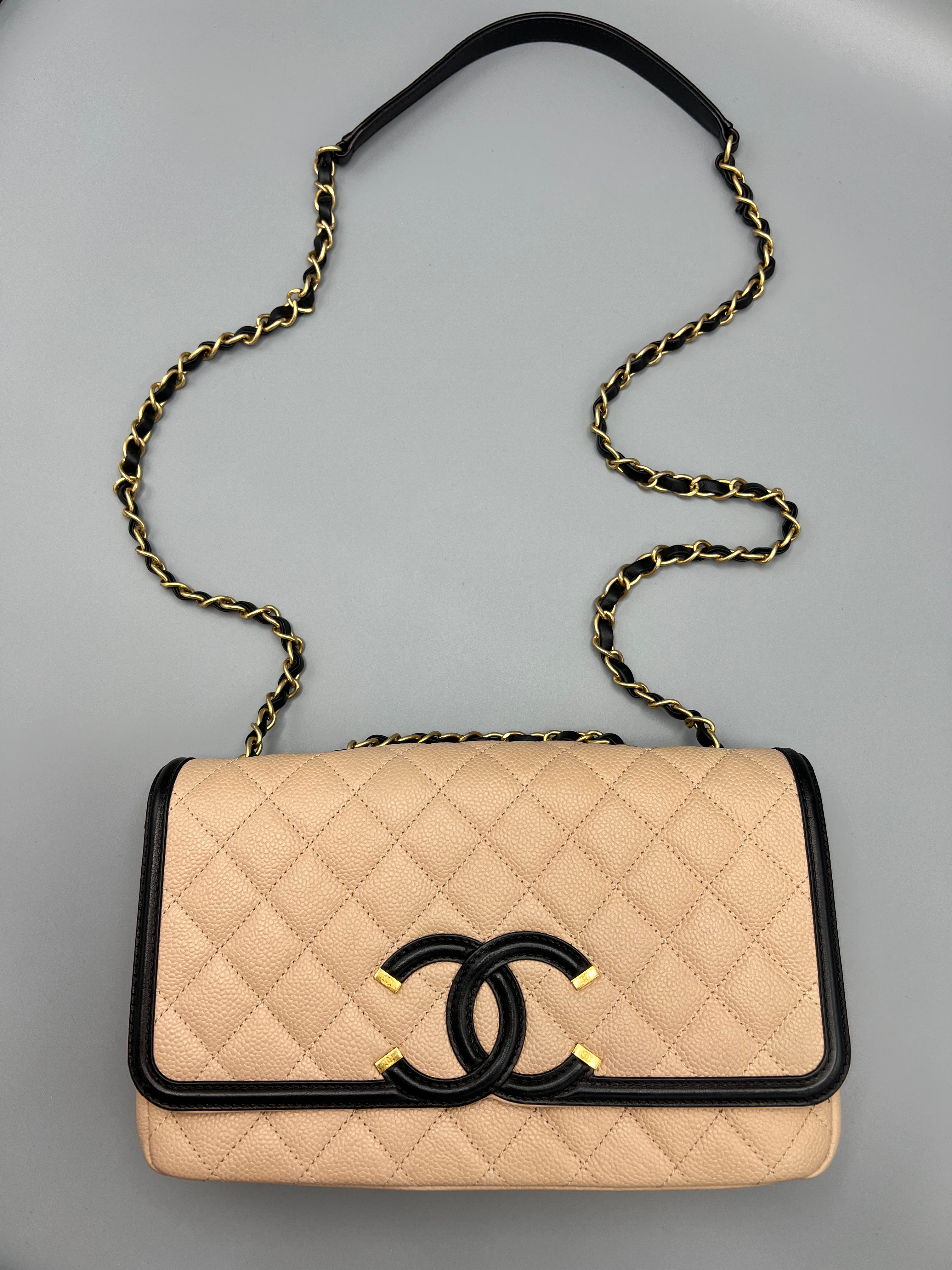 Chanel CC Filigree Medium Flap Bag