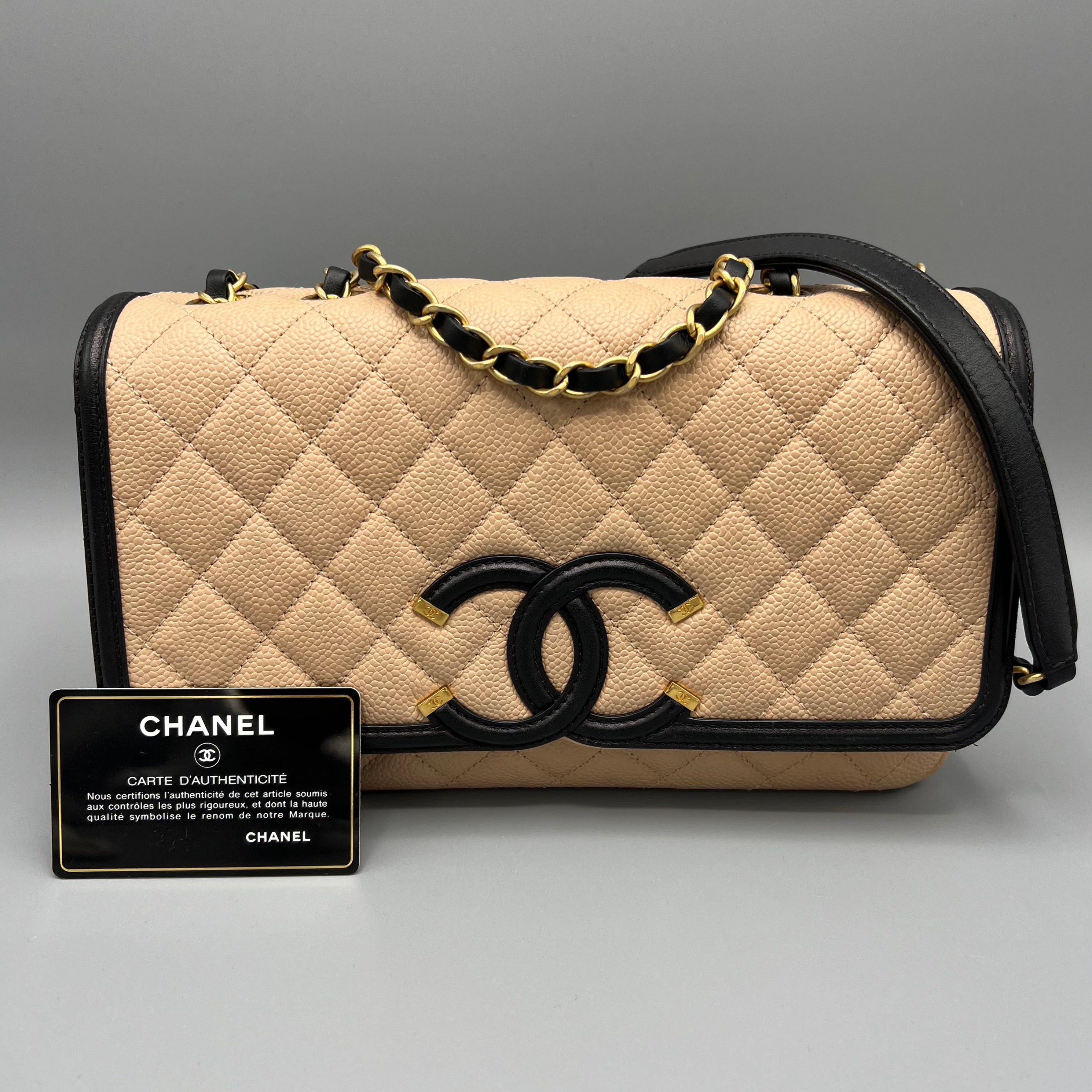 Chanel CC Filigree Medium Flap Bag