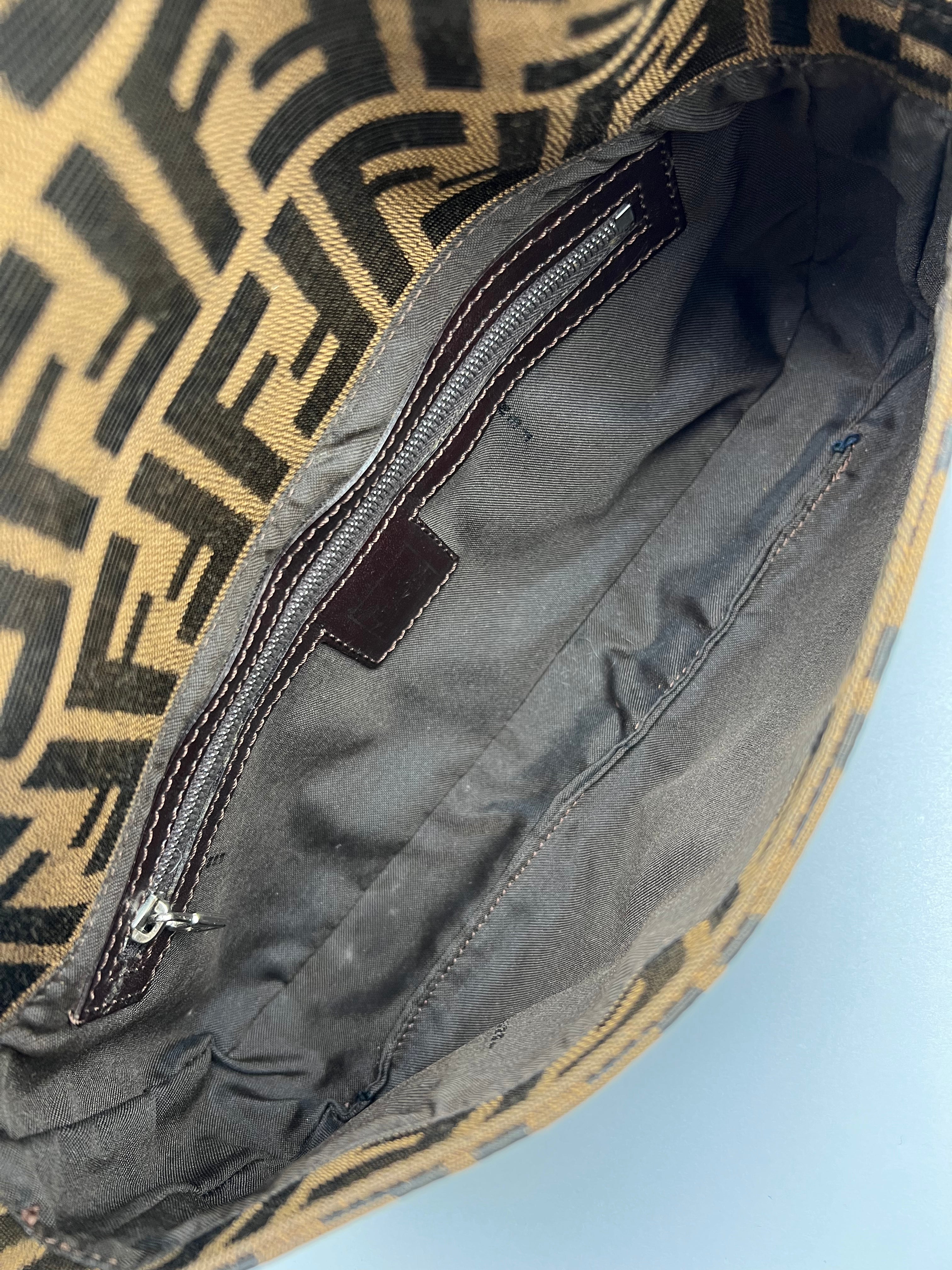 vintage fendi zucca shoulder bag