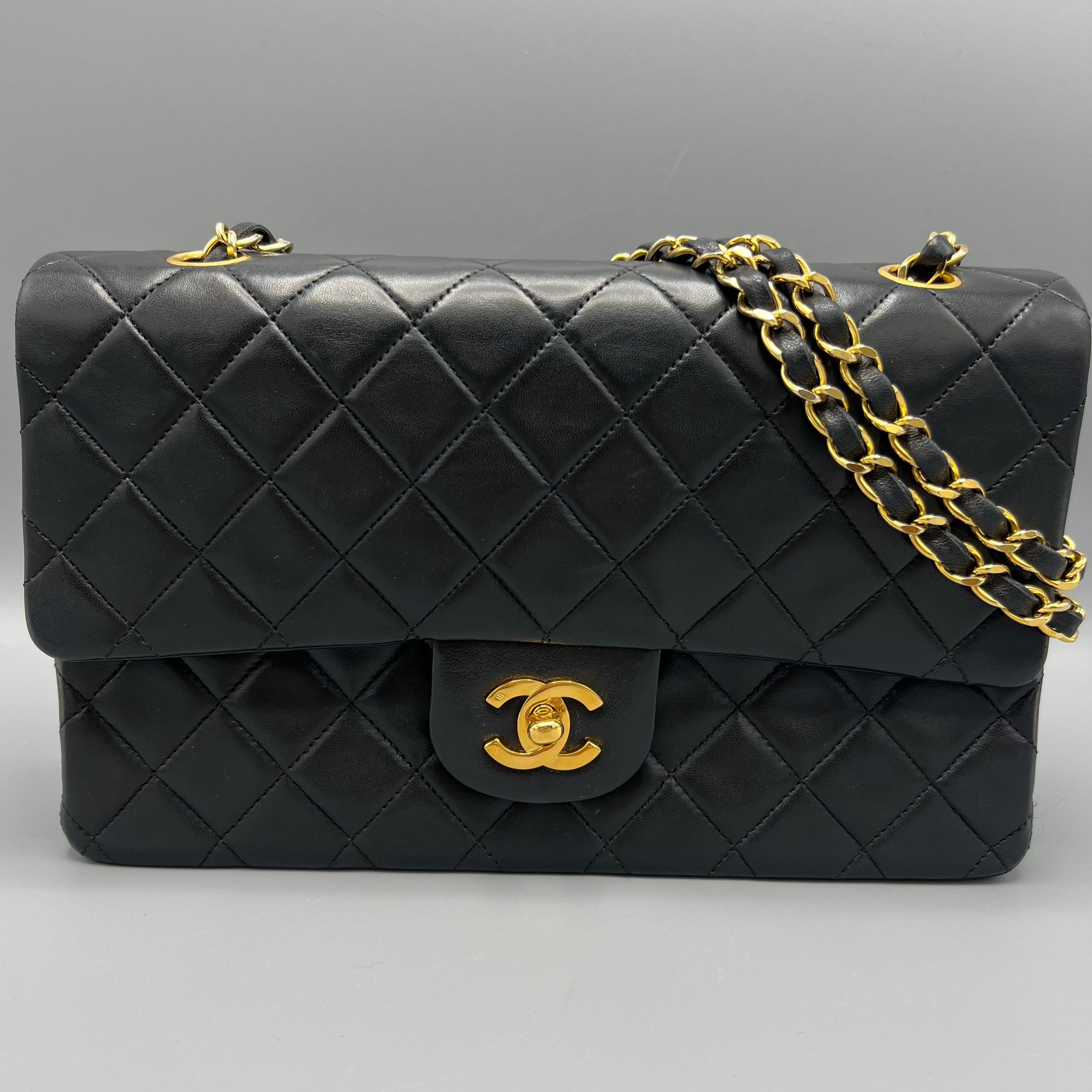 Pre-loved Chanel Vintage Classic Black Medium Double Flap