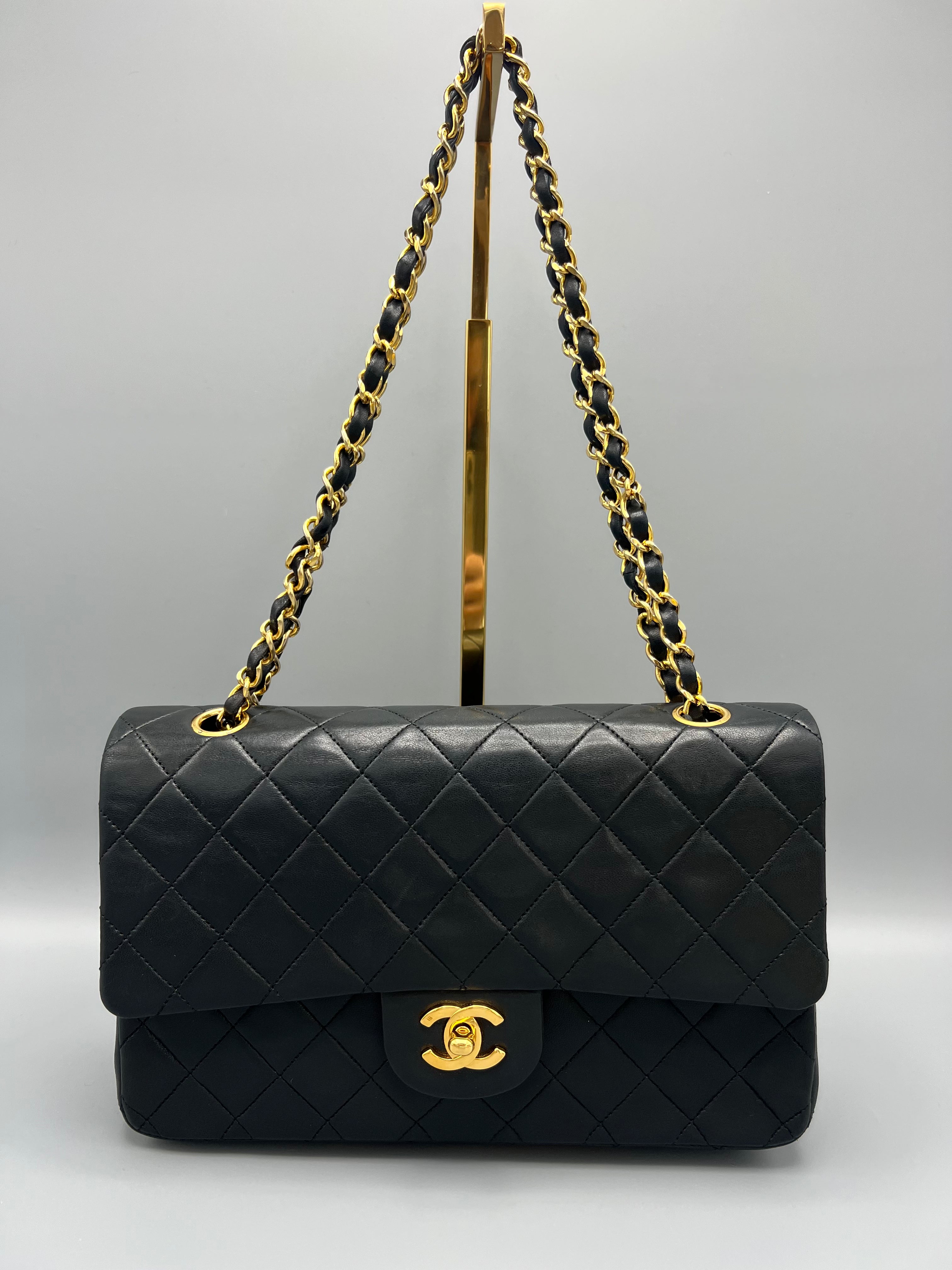 Preloved Chanel Black Medium Double Flap Bag