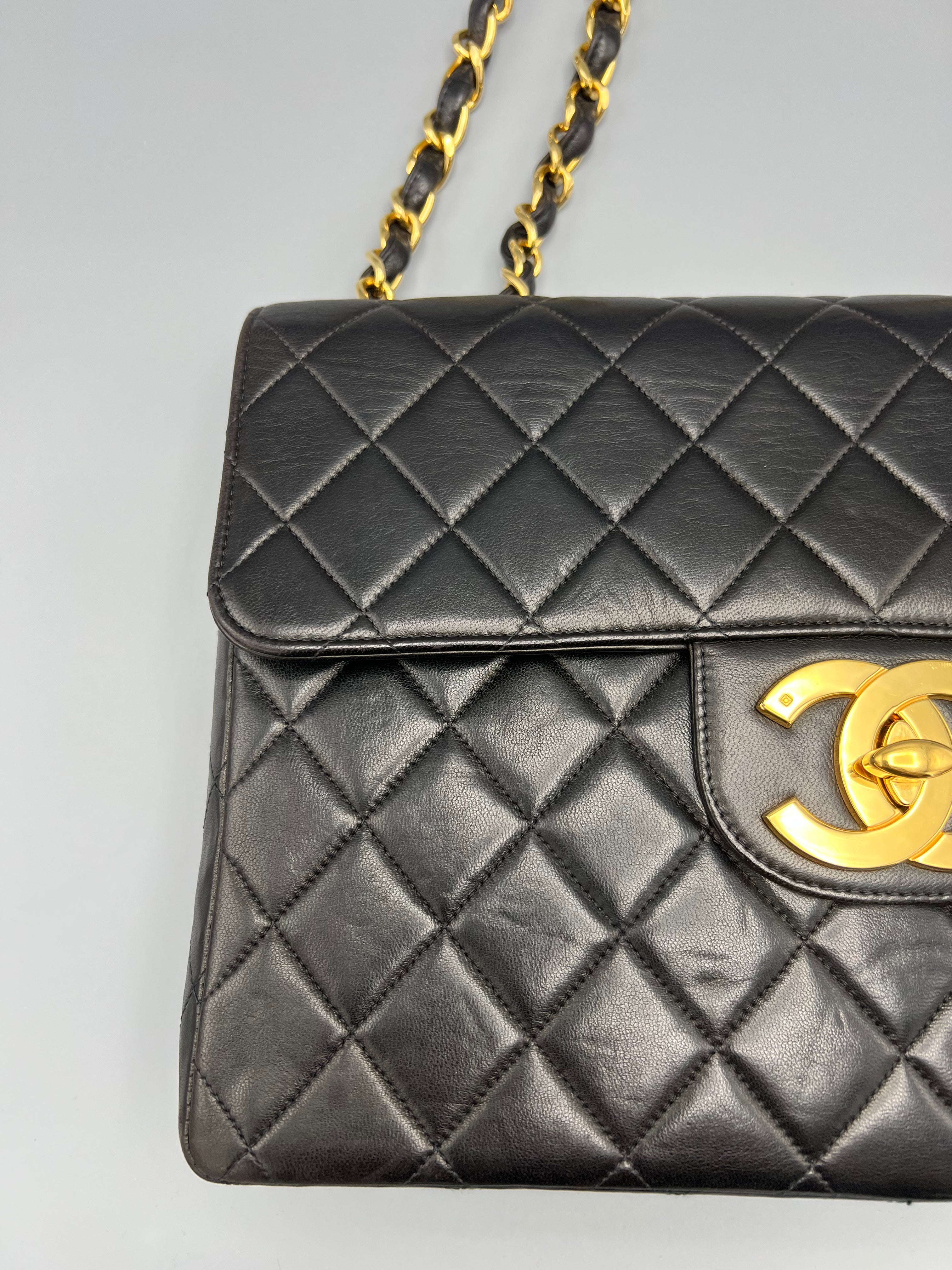 Pre-owned Chanel Vintage Jumbo Classic Single Flap Bag